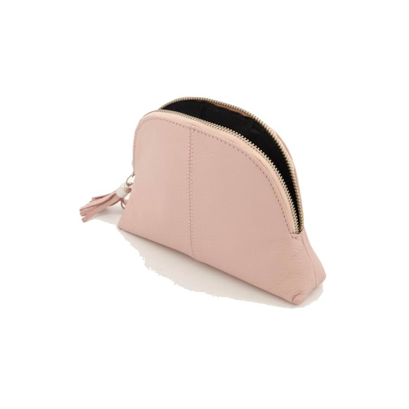 OSPREY London The Rosie Leather Make Up Bag, Grainy Hide,
