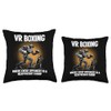 VR Boxing Heavyweight Champ Gamer Throw Pillow
