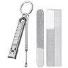 VOGARB Keychain Nail Clippers for Men Fingernail and Toenails, Portable