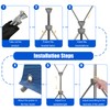 BTDVR 2 Pack X Banner Stand, Adjustable Retractable banner stand