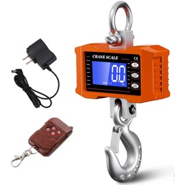 Tiandirenhe New Digital Crane Scale 2200lb/1000Kg Dual Power Options Hanging Scale Industrial Heavy Duty Crane Scale LCD Backlight for Farm,Deer,Livestock,Factory,Construction,Hunting CE Certified