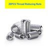 HOLMOL Pack of 20 Threaded Insert, 15 mm Threaded Sleeve