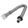 HAOHIZE Flexible Universal Sink Drain Pipe, S-Type, Grey, Plastic +