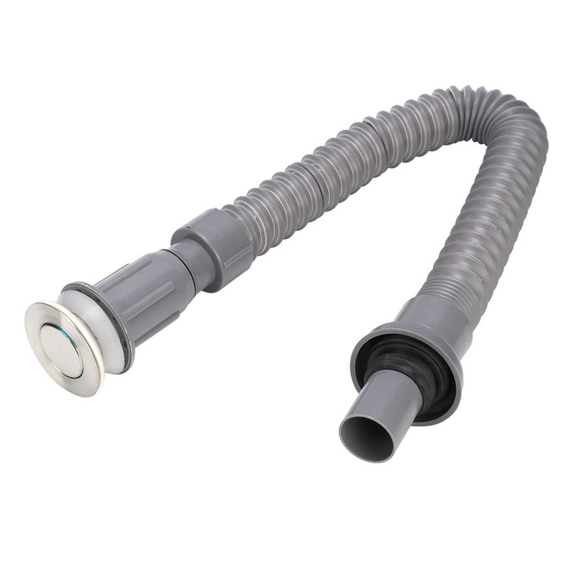 HAOHIZE Flexible Universal Sink Drain Pipe, S-Type, Grey, Plastic +