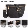 Quilted Puffer Crossbody Bags for Women Puffy Sling Purse Belt