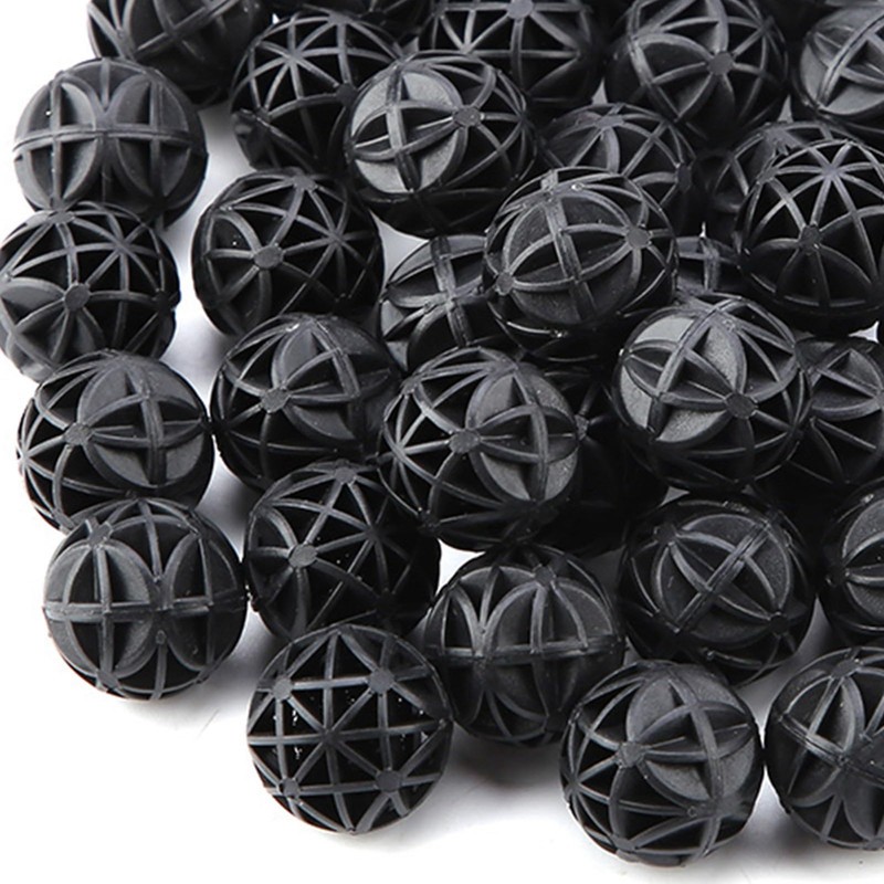 Zerodis 50Pcs Aquarium Filter, Bio Balls Filter Media Bio Porous