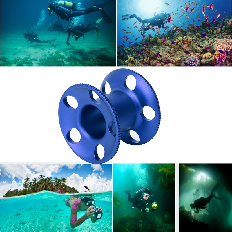 Aluminum Alloy Diving Finger Spool Reel Guideline for Freediving Snorkeling