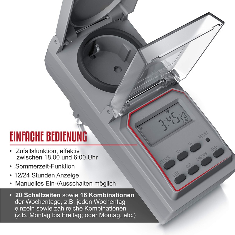 CSL - Outdoor Digital Timer - Random Function - 20