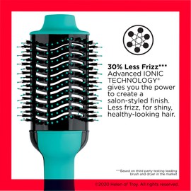 Revlon One Step secador de pelo y voluminizador cepillo de aire caliente, turquesa