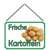 Tin Sign 20 x 30 cm Curved with Cord Fresh
