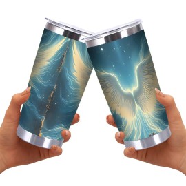Versatile Collection Series 20oz Double Silver Side Stainless Steel Drinkwarecapacity: 20oz, color: White