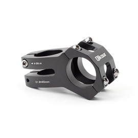 Bike Stem Short Bicycle Stem 31.8mm / 1.25" Handlebar Riser Extender for Road Bike, Mountain Bike, MTB, BMX, Cycling (31.8 x 45mm)