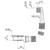Wirquin SP2060099 Overflow Tube and Connection Pipe for Sink Extendible