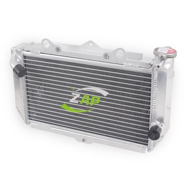 ZAP Performance Full Aluminum Radiator Compatible with 2013 14 15 16 17 18 19 20 21 22 2023 Yamaha Raptor 700 YFM700 700R