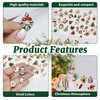 45Pcs Christmas Charms, Mini Christmas Tree Decorations Creative Xmas Hanging