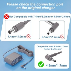 VHBW 30.45V Charger for Dyson V10 V11 V12 V15 SV12 SV14 SV16 SV20 SV22 Absolute Animal Motorhead Cordless Vacuum Power Supply (6Ft UL Listed)