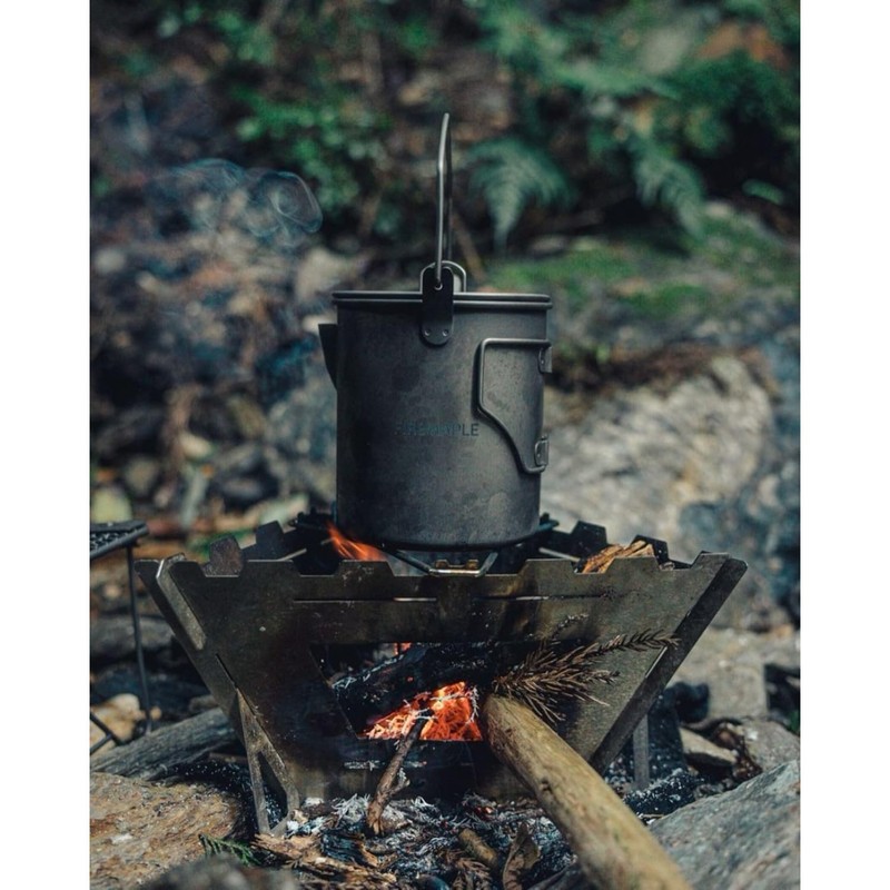 Fire-Maple Camping Pot, 0.9L Titanium, Compact, Lightweight, Camping Cooker, Kettle,