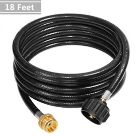 DOZYANT 18 Feet Propane Adapter Hose 1 lb to 20 lb Converter Replacement for QCC1 / Type1 Tank Connects 1 LB Bulk Portable Appliance to 20 lb Propane Tank