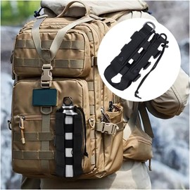 Mirhua Portable Outdoor Water Bottle Bag Holder Bin Compatible Adjustable Plastic Bottle (Black)