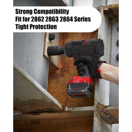 M18 3/4" Impact Protective Boot Fit for Milwaukee 2862-20 2863-20 2864-20 2862-22 2862-22R 2863-22 2863-22R 2864-22 2864-22R Replace 49162864 49-16-2967