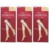 Gunze SBS515 Women's Short Stockings, Sabrina, 3 Pairs Set, Natural,