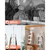 Purse Hanger for Closet, Rotating Purse Organizer for Closet White