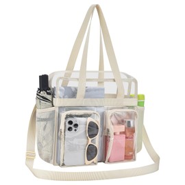 Oraben Clear Bag for Stadium Events 12x6x12 Clear Tote Bag for Women Transparent Lunch Bag for Work Sports Concert