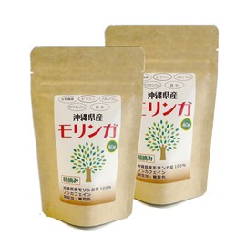 モリンガ 粒 モリンガサプリ 国産（沖縄県産）無農薬 GABA 食物繊維 ポリフェノール 朝摘み 無添加 タブレット （お得な約400粒 3か月分）40ｇ×2セット