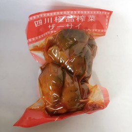 Sichuan Zaasai Hall Sichuan Pressed Vegetables Whole Shape, Commercial Use, Side Dishes, Chinese Food, 17.6 oz (500 g)