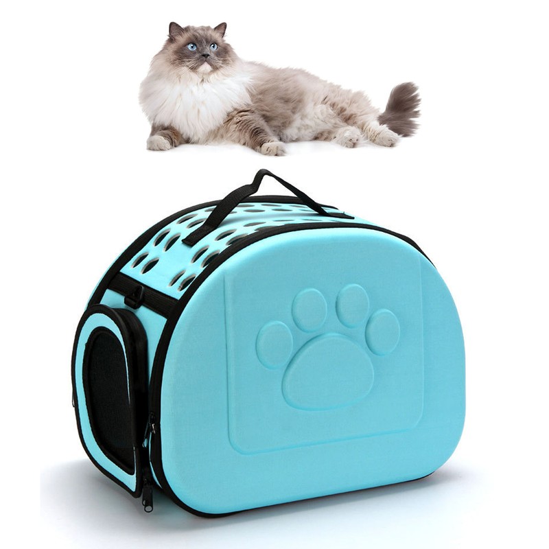 Cat Carrier Collapsible Breathable Large Capacity Portable Pet Carrying Bag