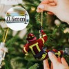 Pack of 4 Christmas Tree Fireman Acrylic Ornaments