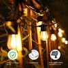 SUNTHIN 24ft Solar String Lights, USB Rechargeable Solar Outdoor Lights
