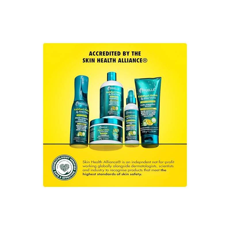 Mielle Kalahari Melon & Aloe Deep Hydration Leave-In Conditioner, Lightweight