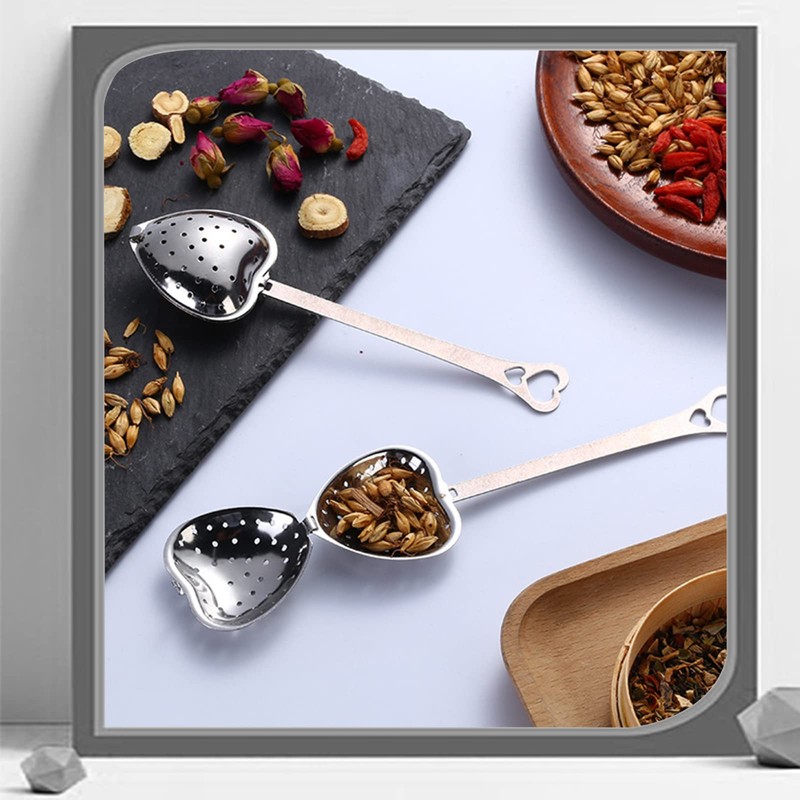 Stainless Steel Tea Strainer Stainless Steel - Heart-Shaped Tea Strainer