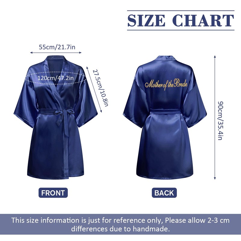 Yueshop Bride Gown Kimono Robes, Bride Bridesmaid Team Bride Womens