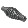 Large Grip Spring Stove Handle, Bare Steel Finish, Tapered at