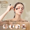Natural Jade & Obsidian Gua Sha Set of 4 -
