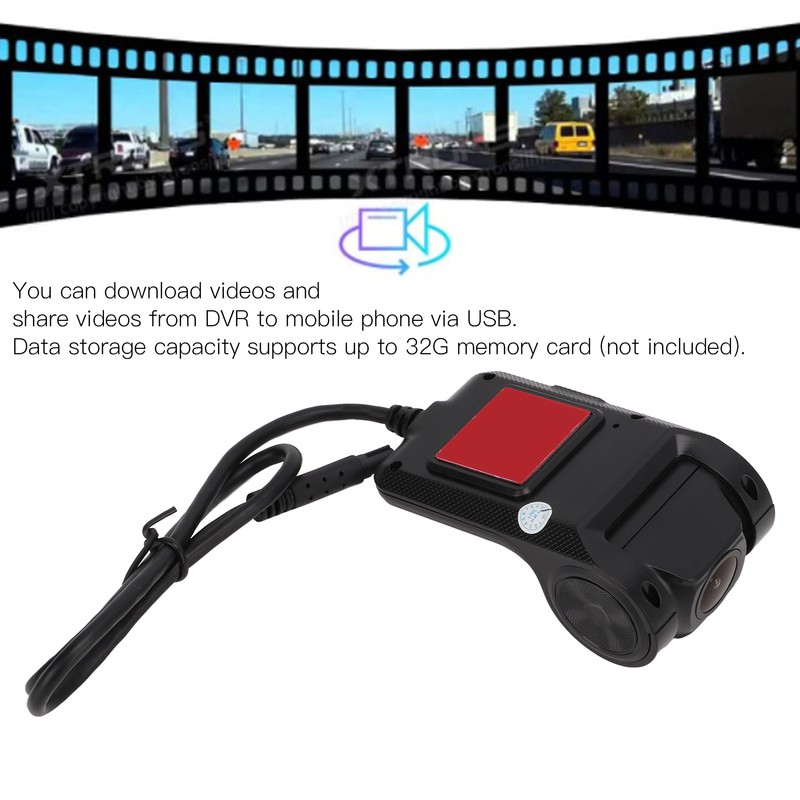 Car USB Driving Recorder 1080P Mini 140° Wide Angle Touch
