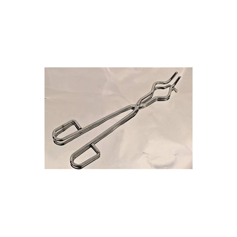 Chang Bioscience Crucible Tongs, Steel, 15 3/4" (40 cm), Silver