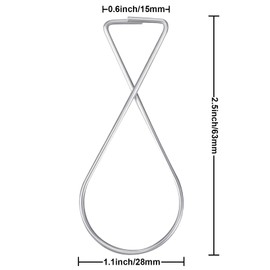 Outus 100 Packs Hook Clips Ceiling Tile Hooks T-bar Drop Ceiling Clips for Office, Classroom, Home and Wedding Decoration, Hanging Sign from Suspended Tile/Grid/Drop Ceilings