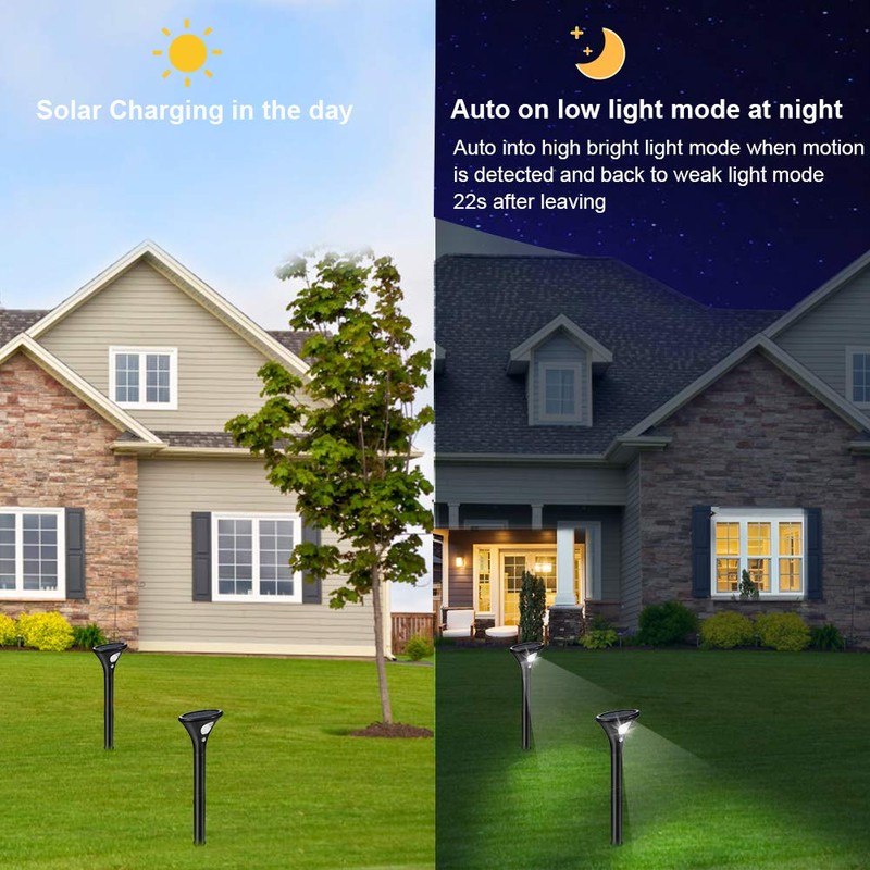 Litake Solar Lights for Outdoors, Pack of 2 Solar Garden