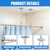 2 Pack Adjustable Ceiling Curtain Rod Bracket Kit 59 Inch