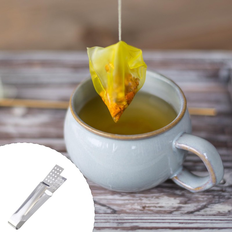 Tabanzhe Stainless Steel Tea Bag Strainer Clip,Tea Bag Spoon Holder