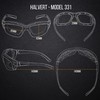 WYND Blocker Motorcycle Riding Glasses Extreme Sports Wrap Sunglasses, Black,