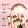 Docolor Eye Makeup Brush Set of 15 Eyeshadow Brush for