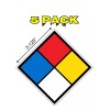 National Marker (5 Pack) 3.125" Blank NFPA 704 Diamond Decal