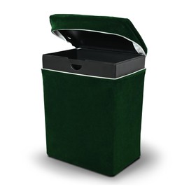 Velvet Urn Bag with TSA Approved Cremation Container | Holds Cremated Ashes of Human Adult | For Use in a Niche or Ground Burial | Fits the Crowne Burial Urn Vault (Green)