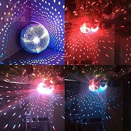 Alytimes Mirror Disco Ball -4-Inch Cool and Fun Silver Hanging Party Disco Ball –Big Party Decorations, Party Design (4 inch)