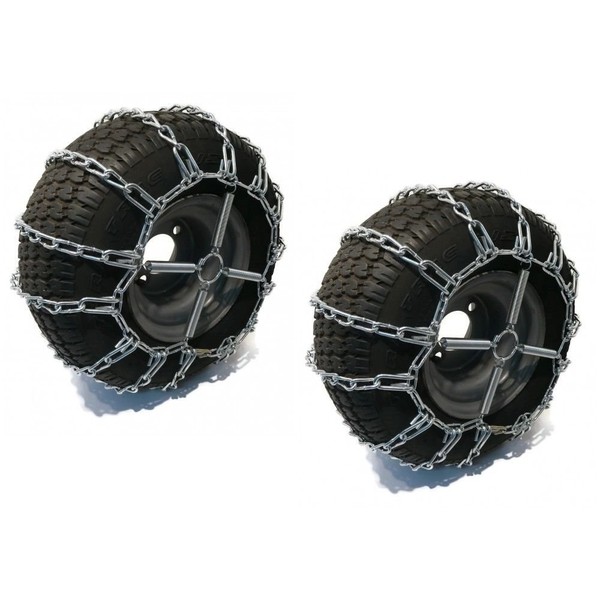 The ROP Shop New 2 Link TIRE Chains & TENSIONERS 23x10.5x12 for Sears Craftsman Mower Tractor