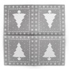 Sovie Home Linclass® Airlaid White Tree Napkin in Silver Christmas